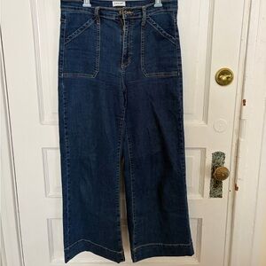 Vintage Dark Wash Flared Jeans